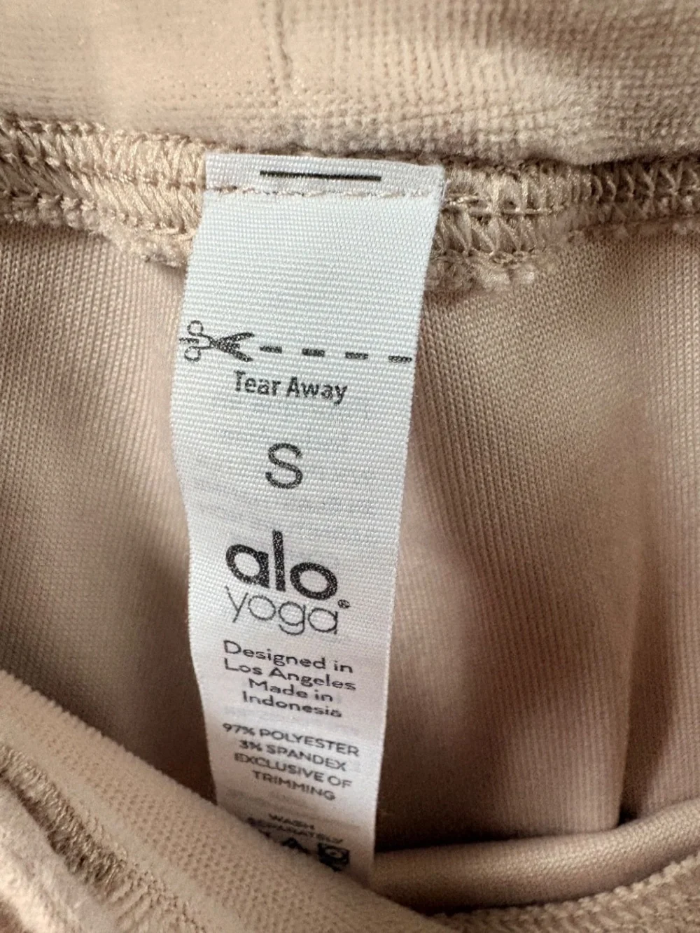 Alo Yoga Velour High Waist Wide Leg Pants S